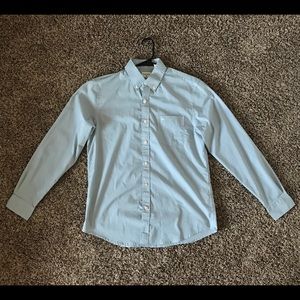 Men’s Dockers Button-Up Dress Shirt- Turquoise (M)